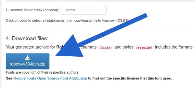 Google Fonts Download