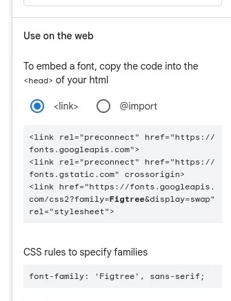 Google Fonts Embedding