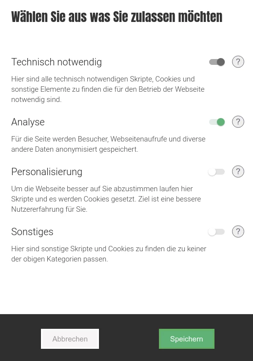 CCM19 Consent Widget